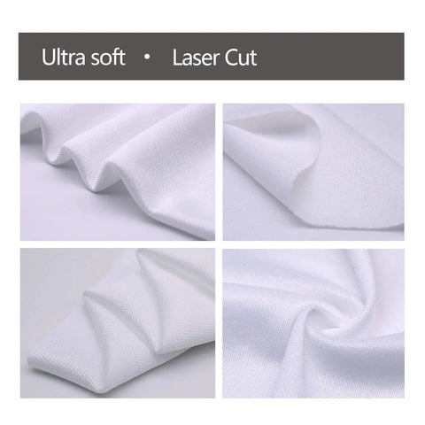 Close-up of ultra-soft polyester microfiber cleanroom wipes with laser sealed edges, emphasizing texture for Cleanroom Wipes 9x9 150 Pcs Polyester Microfiber Ultra Soft Laser Sealed Edges.