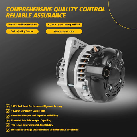 Honda Accord 3.5L V6 Alternator Replacement Compatible With 2008 2009 2010 2011 2012 Fits Crosstour 2010 OE 31100 R70 A01 11392
