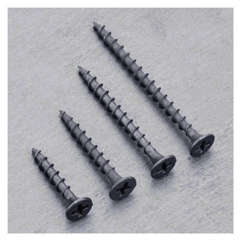 50 Piece Size 6 Drywall Screws For Wood And Drywall Coarse Thread Phillips Bugle Head Black Finish Heavy Duty
