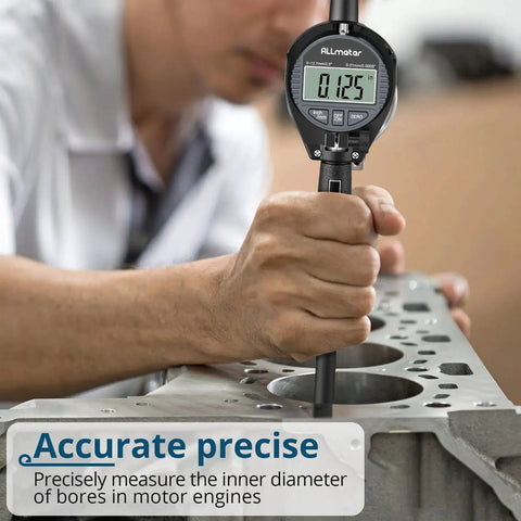 Dial Bore Gauge With 0.7 To 6 Inch Range And 6 Inch Measuring Depth, 0.0005 Inch Accuracy, 23 Anvils used in cylinder measurement