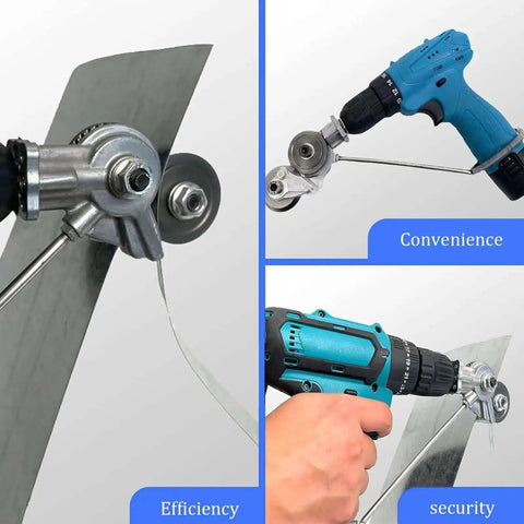 Heavy Duty Drill Nibbler Attachment For Electric Drills Sheet Metal Cutter Tool Adapter That Cuts Aluminum Iron Steel And More