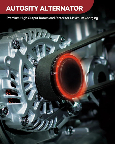 Premium Alternator Replacement For Honda And Acura close-up showing high output rotors and stator