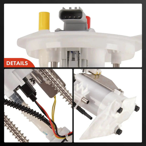 Close-up view of Ford Expedition Lincoln Navigator Fuel Pump Module Assembly With Sending Unit For 2005 2006 5.4L V8 Gas Replacement Drop In Fit High Quality OE Grade Performance For Reliable Fuel Delivery showing connectors and wiring details.