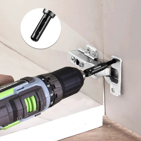 Self Centering Drill Bit Set For Precise Cabinet And Door Installations With HSS VIX Bits used on cabinet hinge