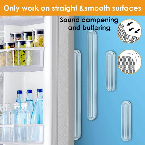 Fridge with Clear Wall Protectors 6 Pack For Furniture Fridge Door Stopper With Strong Adhesive Backing Bumper Guards