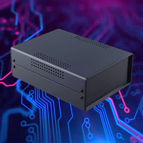 Tough As Nails Industrial Enclosure Box For Wire Junction And Distribution Control With ABS Panel, shown in an industrial setting