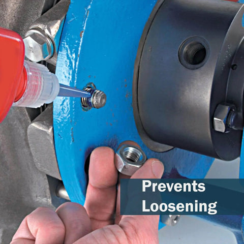 Medium Strength Thread Locker Adhesive For Nuts Bolts And Screws Removable Locking Glue 5 Gram Bottle in use on machinery