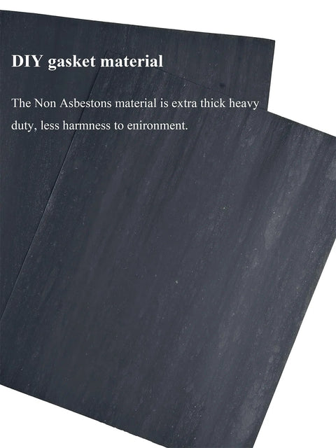 YAMAKATO Q2P-Commercial gasket material paper sheet, 1.2mm, dark grey, non-asbestos automotive DIY seal