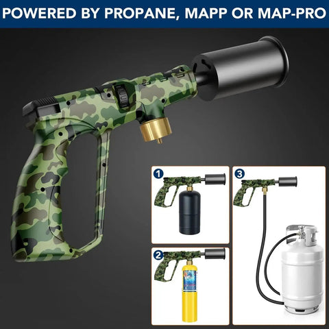 Propane Kitchen Torch Head With Adjustable Flame For Cooking, BBQ, Sous Vide, And Steak Searing, Kickass Blow Torch