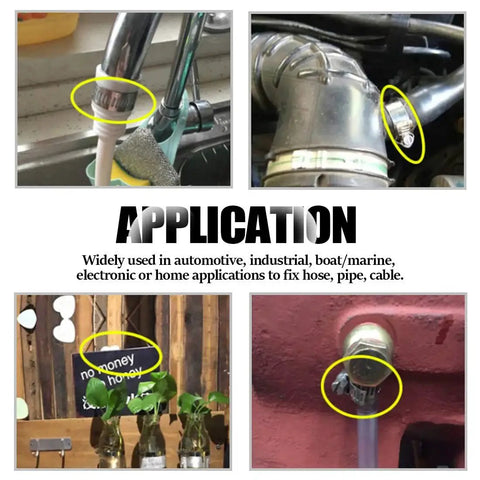Heavy Duty 20 Pcs 304 Stainless Steel Adjustable Hose Clamps Range 18-32 Mm Worm Gear Clamp Kit in various applications