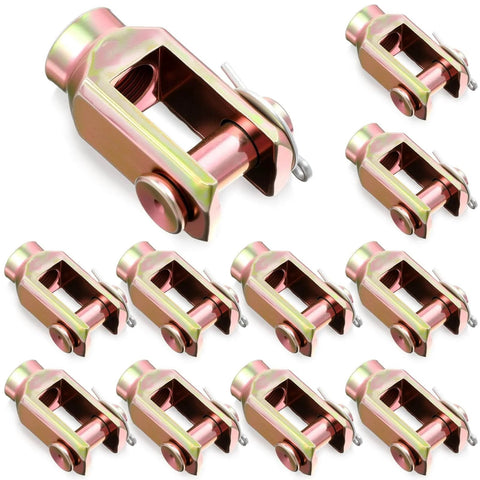 10 Pack Half Inch Clevis Pin Kit With Cotter Pins And Threaded Push Rod Clevis Zinc Plated Slack Adjuster Tools For Brake Linkage