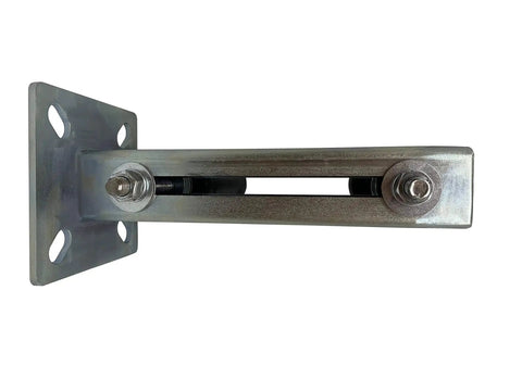 Adjustable Slide Gate Guide Rollers With Upper Bolted Bracket Mount 6 Inch Black UHMW Nylon Ball Bearing for smooth operation