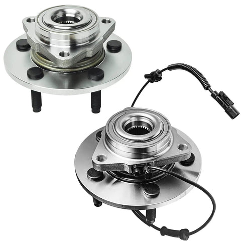 Front Wheel Bearing Hub Kit For 2006 2007 2008 Dodge Ram 1500 5 Lug With Two Hub Assemblies Plug And Play Front ABS Sensor