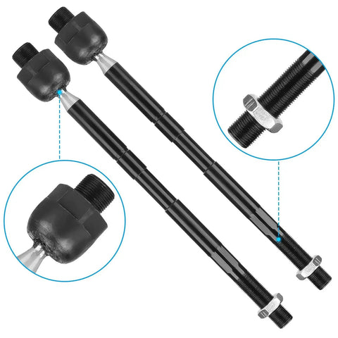 Pair of black steel front upper control arms with ball joints and threaded studs for Dodge Ram 1500 suspension.