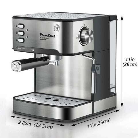 20 Bar Espresso Machine With Milk Frother Steam Wand Compact Home Espresso Maker For Latte And Cappuccino Low Noise Quick Brew