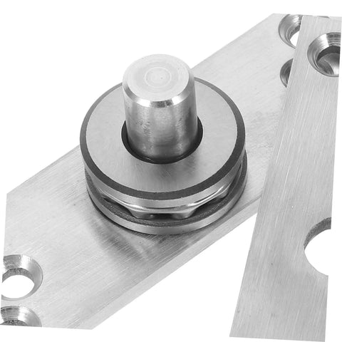 Heavy Duty Concealed Door Pivot Hinge 360 Degree Rotation Stainless Steel Hidden Door Hardware for Cabinet and Bookcase Luxshiny