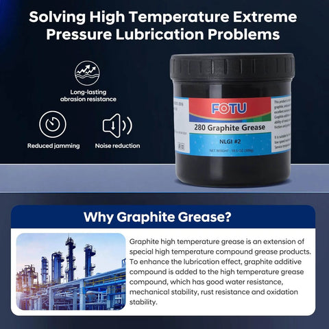 Graphite All Purpose Grease For Auto Boat And Truck Use Ultra Heavy Duty Lithium Lubricant With Extreme Pressure Anti Wear And Rust Inhibitor Multi Function Lubricant For Metal Surfaces 10.5 Oz container