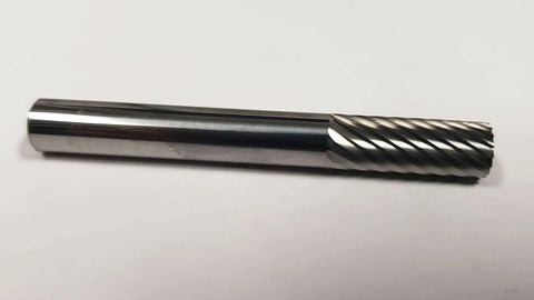 SA-1 Cylinder Carbide Burr 1/4 Inch Shank Single Cut Solid Carbide For Metalworking And Deburring, side view