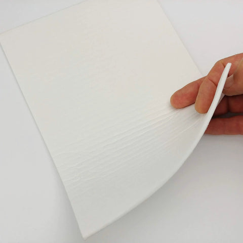 Gasket paper sheet, white, 1/8 in thick, 7 in × 10 in, ceramic fiber alternative for high-temperature seals