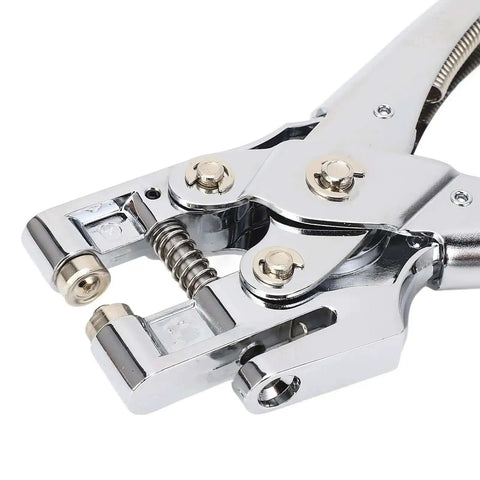 Heavy Duty Single Hole Puncher For Office And School Paper Craft Work Handheld Metal Eyelet Grommet Punch Tool with Cr-plated finish close-up