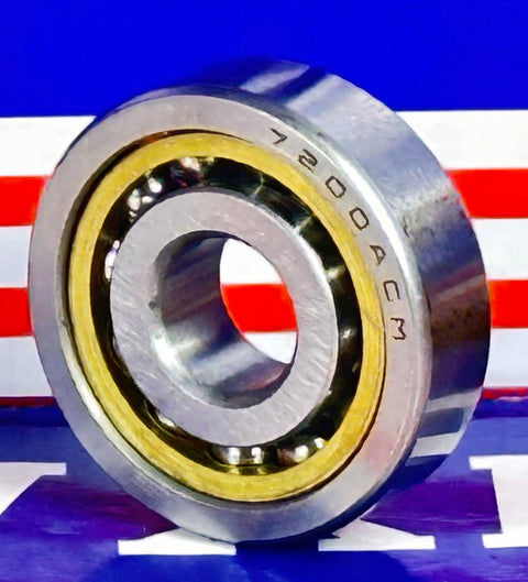 7200ACM Angular Contact bearing Bronze Cage 10x30x9 - VXB Ball Bearings