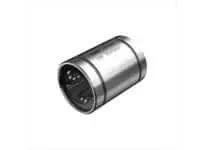 Open Linear Bushing LBD25OP From LBD Metric Series 25 Mm Shaft Diameter 40 Mm Outer Diameter 59 Mm Length 1270 N Dynamic Load 2960 N Static Load Steel Bearing, front view