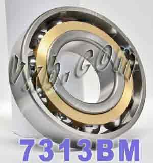 7313BM Angular Contact bearing Bronze Cage 65x140x33 - VXB Ball Bearings