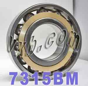 7315BM Angular Contact bearing Bronze Cage 75x160x37 - VXB Ball Bearings