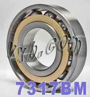 7317BM Angular Contact bearing Bronze Cage 85x180x41 - VXB Ball Bearings