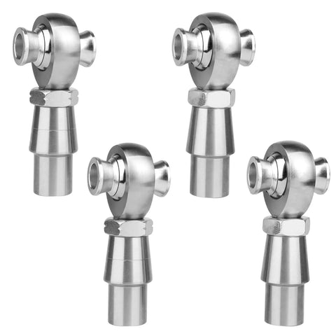 3/4 Heim Joint Rod End Kit with Left and Right Hand Threads, .750 Chromoly Panhard Joints Set, includes tube adapters and jam nuts