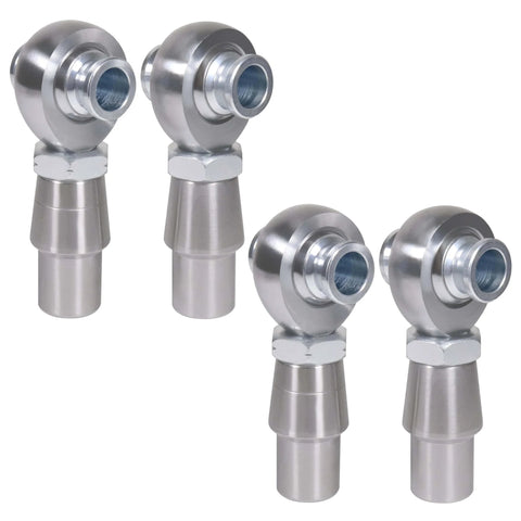 3/4 Heim Joints Rod End Kit with Right and Left Hand Threads, 0.75 Chromoly Suspension and Steering Set, shown with adapters and spacers