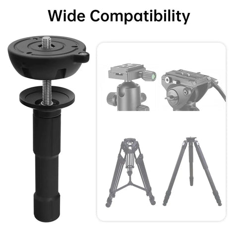 75mm Bowl Adapter With Half Ball Mount For Tripod Fluid Head Conversion Wide Compatibility Image