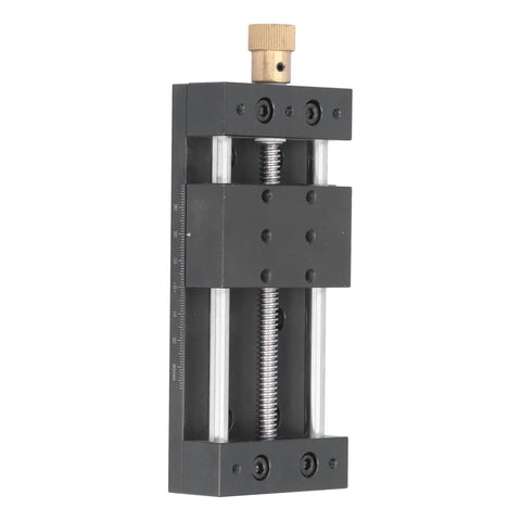 Side view of 75mm Stroke CNC Linear Stage Motion Actuator X Y Z Axis Linear Slide Rail Aluminum Alloy Sliding Table Linear Rail Ballscrew