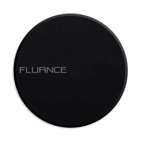 High Mass Vinyl Record Stabilizer 760 Gram Steel Weight With Anti Resonance Rubberized Coating And Protective Velvet Pad Top View