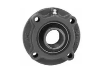 1-15/16 High Temperature 450°F piloted flange, pillow block replacement with sealed ball bearing and stainless insert, front view.