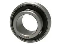 1/2 in (12.7 mm) Stainless Narrow Inner Ring Ball Insert MB1-8, Set Screw Locking Single Bearing for Washdown, Contact Seal