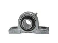 Front view of 1-7/8 in (47.63 mm) Wide Set Screw Nickel Pillow Block Ball Bearing Insert, Single Pack UCP210-30NP, for machinery repair