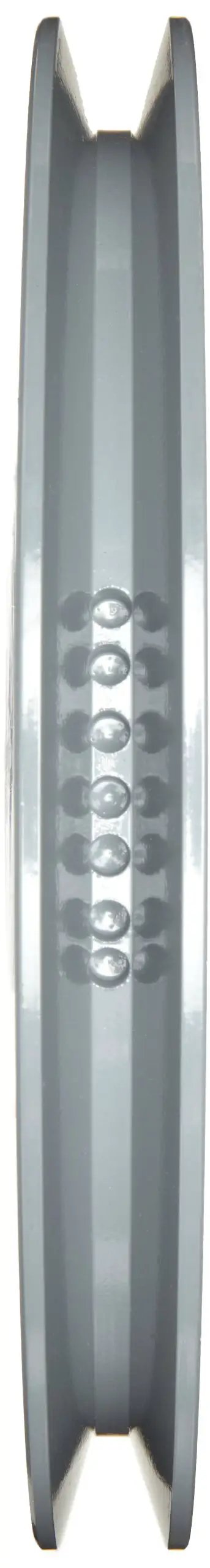 Side view of B Belt Heavy Duty V Belt Sheave With QT Bushing, 1 Groove, Cast Iron, 8.75 Inch OD, 2860 Max RPM for industrial drives