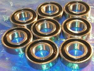 8 Bearing 6205-2RS 25x52x15 Sealed - VXB Ball Bearings