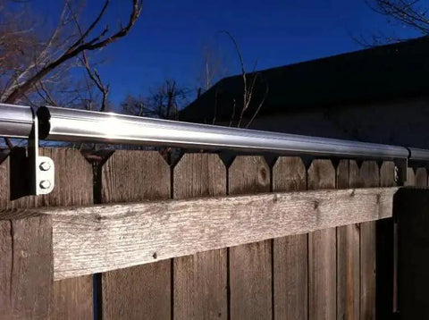 8 Foot Kit For Safe Fenced Yards With Coyote Roller System Keeps Cats And Dogs Contained And Coyotes Out, Durable Wood Dog Ear Design