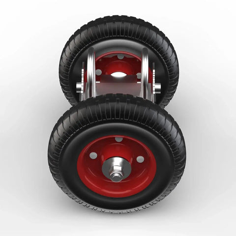 8 Inch Rolling Gate Wheels With Double U Bolts Heavy Duty Gate Rollers And Sliding Gate Carrier For Metal Tube Gates