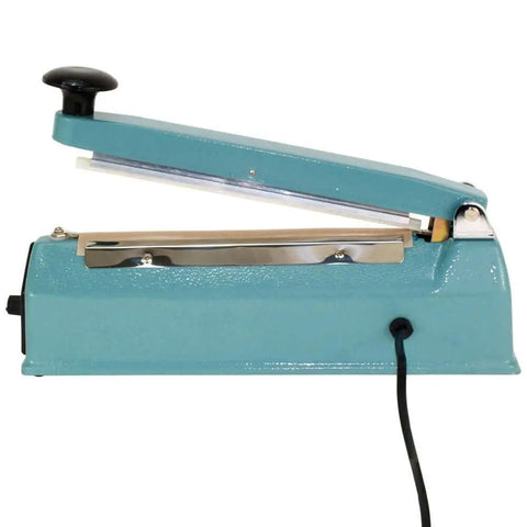 8 Inch Impulse Sealer For Poly Bags Handheld Heat Sealing Machine With Adjustable Timer And Auto LED Shut Off, side view