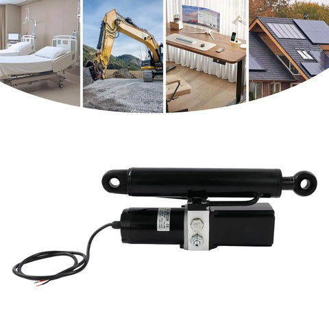 12V 8 Inch Heavy Duty Hydraulic Linear Actuator With 4409 Lbs Thrust For Dump Trailers Lift Tables Solar Tracking Systems Wheelchair Lifts Tractors And Cleaning Vehicles