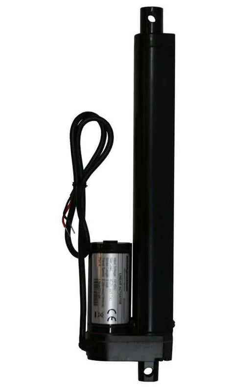 Side view of Rugged 8 Inch 12V Linear Actuator With 225 Lbs Maximum Lift And 8 Inch Stroke Includes Mounting Brackets
