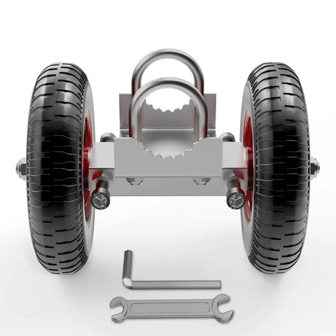8 Inch Rolling Gate Wheels With Double U Bolts Heavy Duty Gate Rollers And Sliding Gate Carrier For Metal Tube Gates