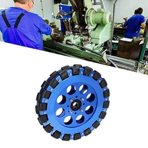 Manufacturing setup with 8 Inch Omni Wheel Omnidirectional Aluminium Alloy Hub Component, 203mm Smart Robot Omni Directional Wheel shown