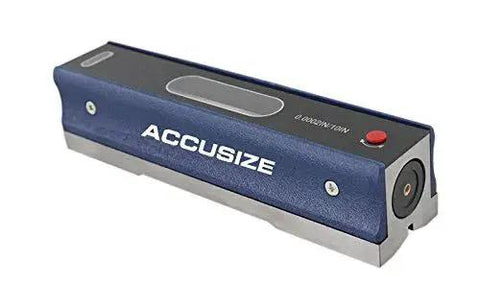 8 Inch Master Precision Level With V Groove Base In Fitted Box, 0.0002 Inch Accuracy Per 10 Inches, Cross Test Vial, Insulating Grip
