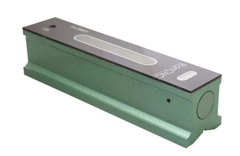 8 Inch Pro Grade Master Precision Level in fitted box, 0.0002 inch per 10 inch accuracy, cast iron body, V groove base, adjustable vial.