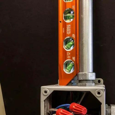 8 Inch Billet Magnetic Torpedo Level With V Groove For Precise 0 30 45 90 Degree Readings Tapered Nose High Visibility Orange Body