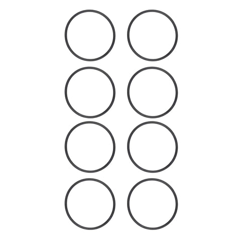 8-Pack Salt Cell O-Rings Buna N For Turbo Cell Union Replacement Fits 2.50 Inch Inner Diameter And 2.75 Inch Outer Diameter
